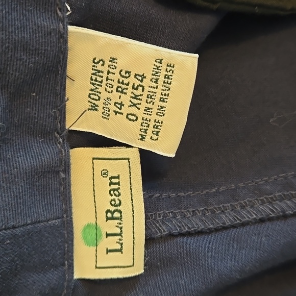 NWT L.L. Bean Chino Classic Pants Size 14 Womans - Picture 6 of 7